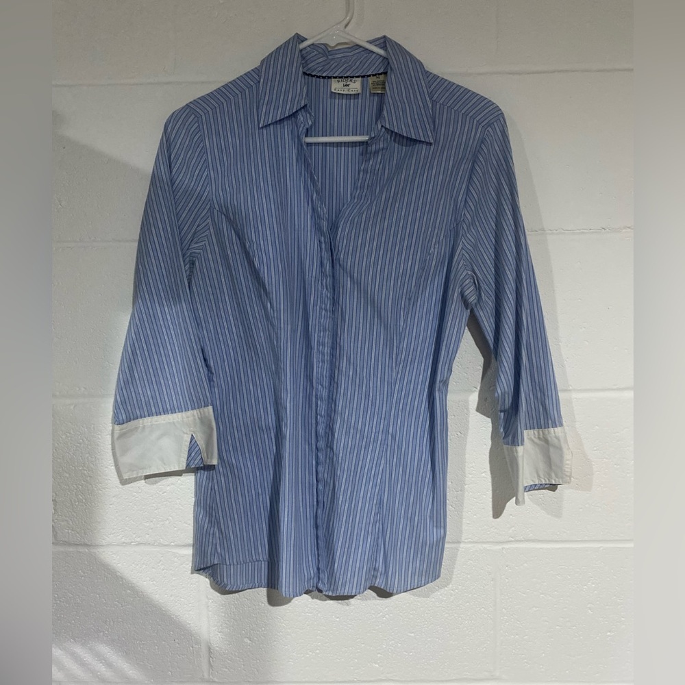 Riders lee button down blouse medium - image 1
